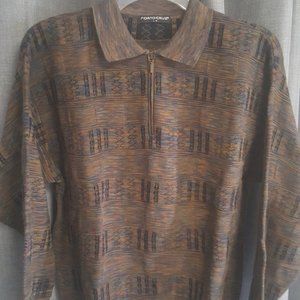 Men's 1/4 zip sweater size Large